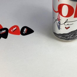 Red and Black printed Guitar picks